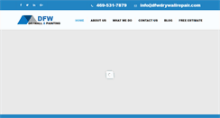 Desktop Screenshot of dfwdrywallrepair.com